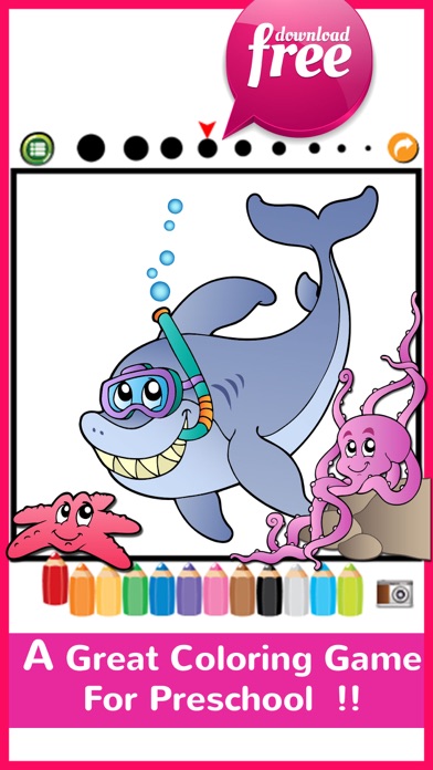 Screenshot #2 pour Marine Animals Coloring Book For Kids And Toddlers
