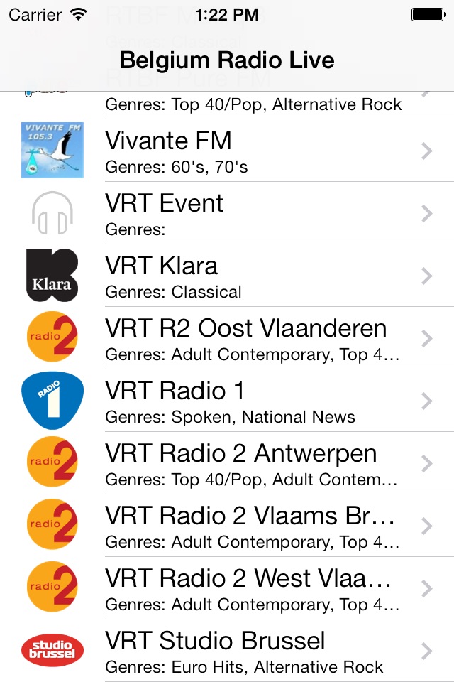 Belgium Radio Live Player: België/Belgique/Belgien screenshot 2