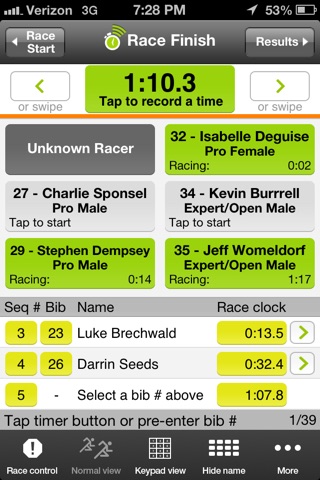 Webscorer Race Timer screenshot 4