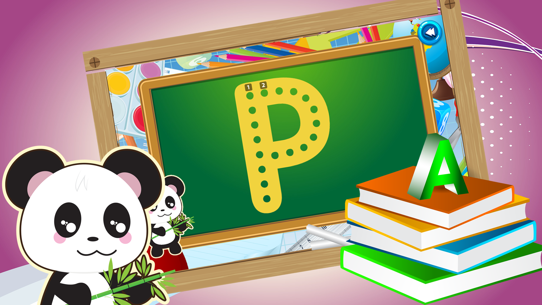 Panda Family Alphabet ABC Letter A to Z Tracing screenshot 3