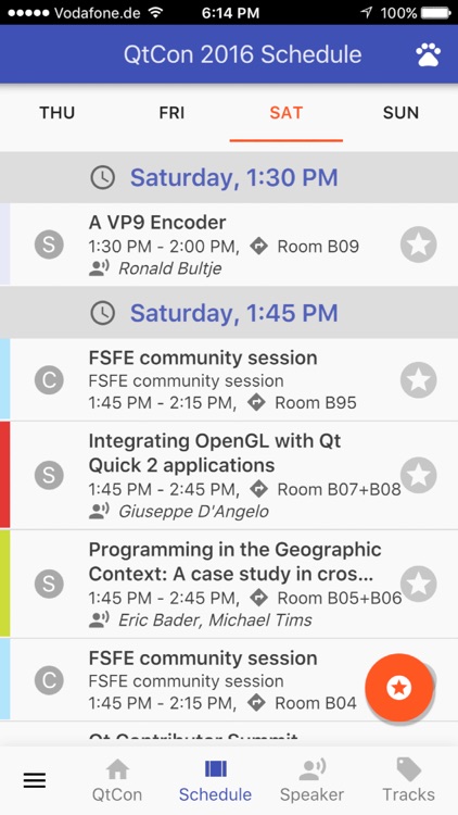 QtCon 2016 Conference App