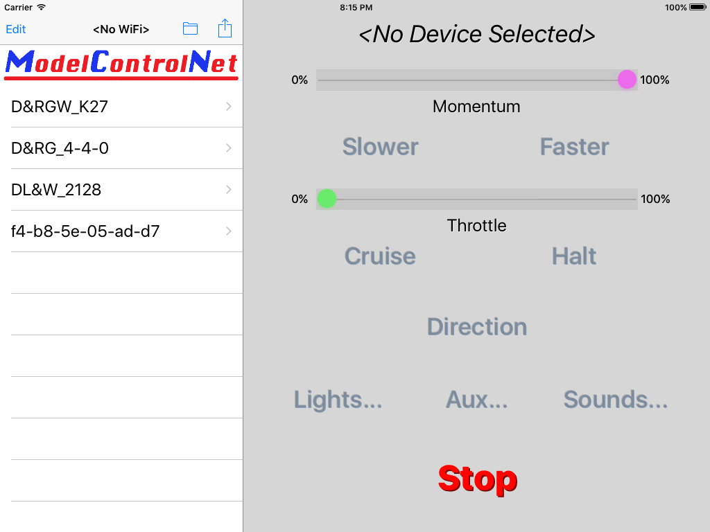 ModelControlNet Device Controller screenshot 6