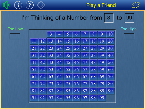 Screenshot #2 for Thinking of a Number