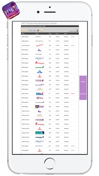 HKT AIRPORT -Realtime Info - PHUKET INT'L AIRPORT