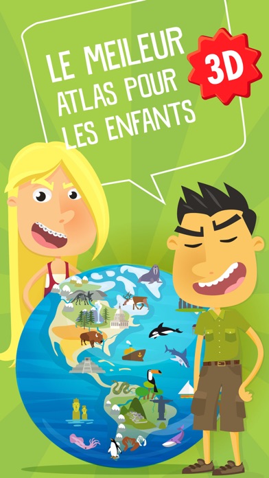 Screenshot #1 pour Atlas 3D pour Enfants – Jeux Géographie du Monde
