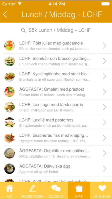 Matdagboken - Kaloriräknare screenshot 3