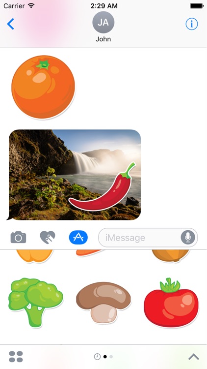 Fruits and Vegetables emoji pack
