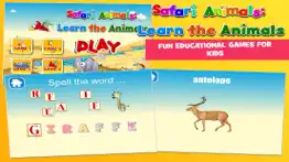 safari animals preschool first word learning game problems & solutions and troubleshooting guide - 4
