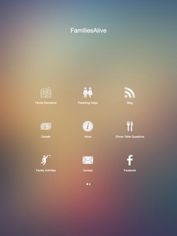 FamiliesAlive | fun & meaningful family devotions iPad screenshot 1 - Education app
