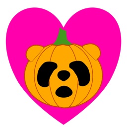 Panda in Halloween - cute sticker