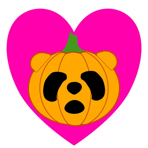 Panda in Halloween - cute sticker