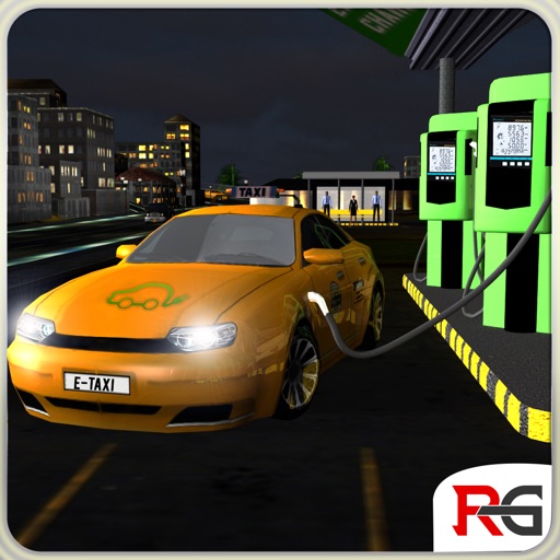 Electric Car Taxi Simulator: Day Night Driver Job icon