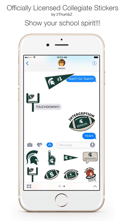 Michigan State University Stickers for iMessage