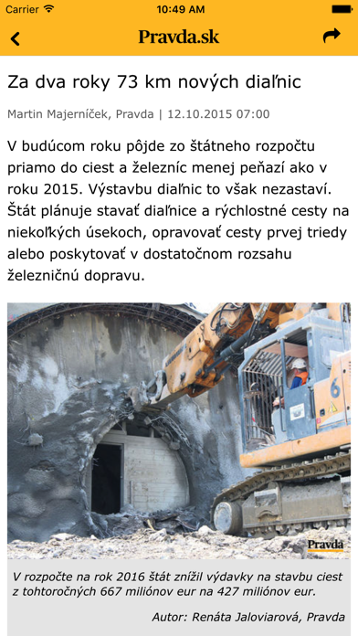Pravda.sk Screenshot