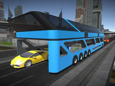Elevated China Bus Driving