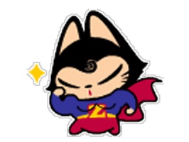 Up your texting game with playful animated stickers of Super Hero Cat Sticker and add on accessories