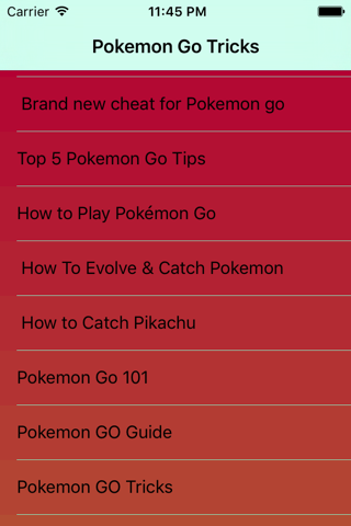 Guide and cheat for Pokemon Go screenshot 2