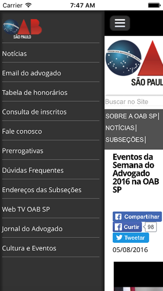 #1. OAB SP (iOS) 由: Ordem dos Advogados do Brasil - Seccao de Sao Paulo