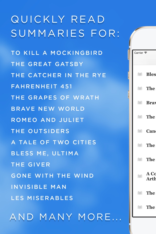 Book Notes - Summaries of Classic Literature Read Study Guides with Spritz Spark Cliffs screenshot 2