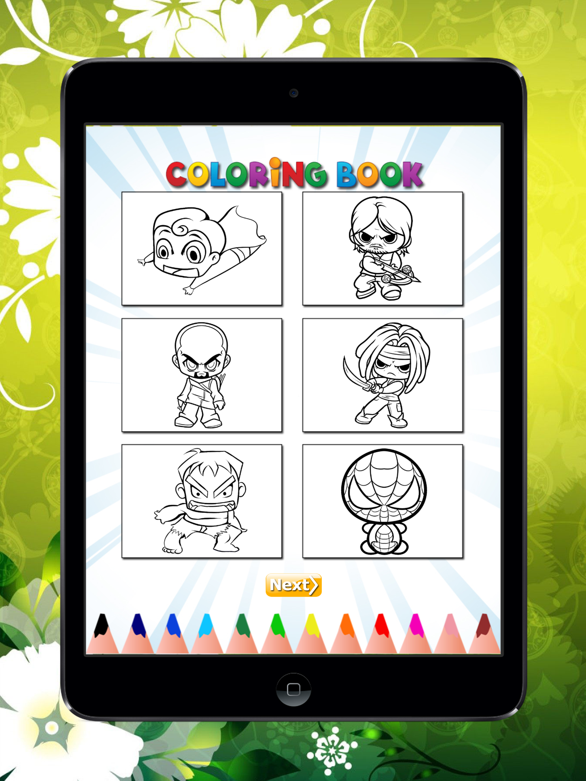Superhero Coloring Book HD: Paint Heroes for Kids screenshot 10