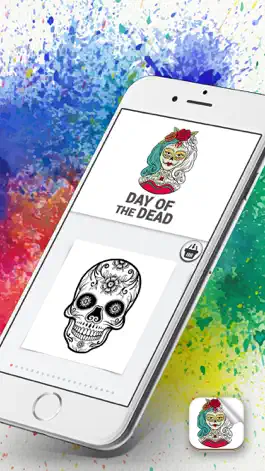 Game screenshot Day of the Dead Coloring Book mod apk