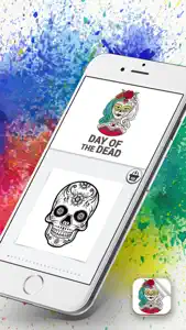 Day of the Dead Coloring Book screenshot #1 for iPhone