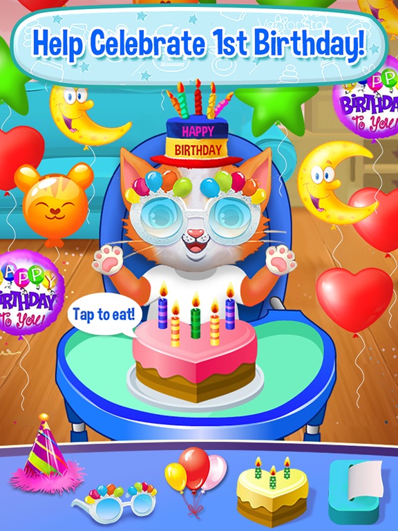 My Newborn Kitty Mommy Cat Pregnancy - Kids Games iPad screenshot 2 - Games app