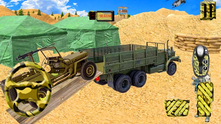 Army 4x4 Truck Check Post screenshot-3