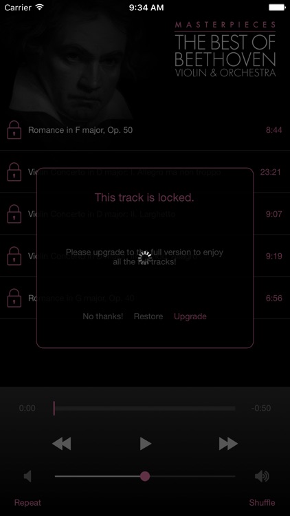 Beethoven: Violin&Orchestra screenshot-3