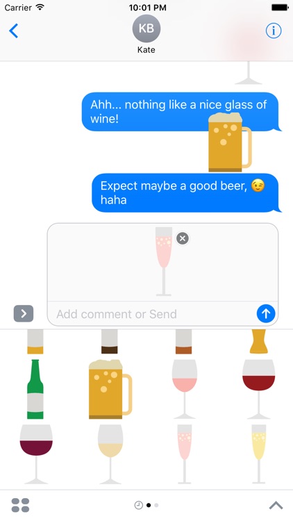 Beer and Wine Sticker Pack for iMessage screenshot-4