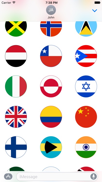 World Flag Stickers for iMessage screenshot-3