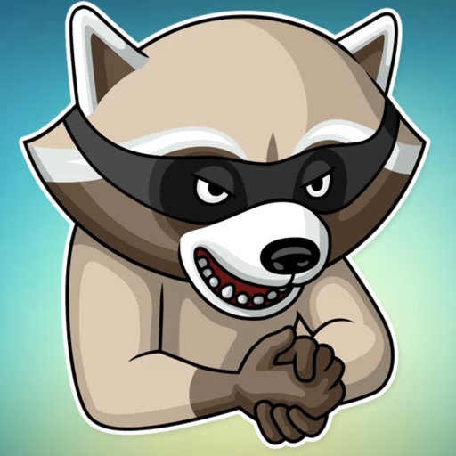 Criminal Raccoon! Stickers icon
