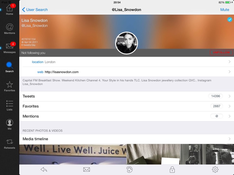 Tweetings for Twitter (iPad edition)