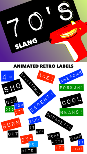 70's Slang: Retro Labeler(圖2)-速報App