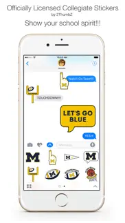 university of michigan stickers for imessage iphone images 1