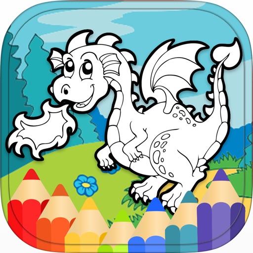 Dragon Dinosaur Coloring Book HD icon