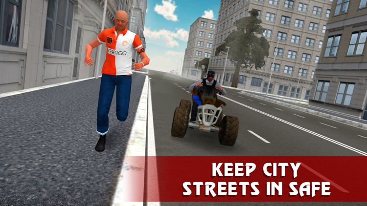 Police ATV Simulator: City Quad Bike Racing 3D
