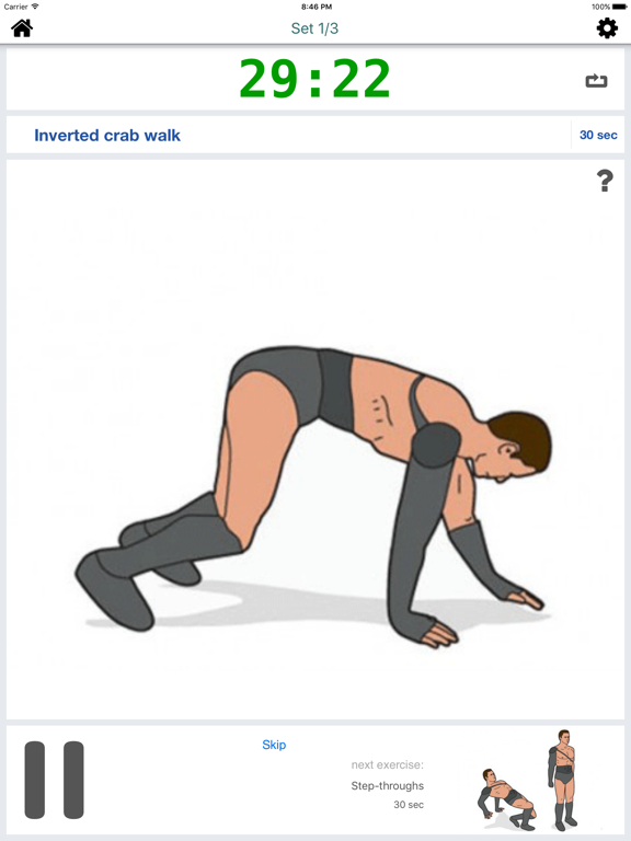 Screenshot #6 pour Warrior Workout Challenge Free - Strength, Muscle