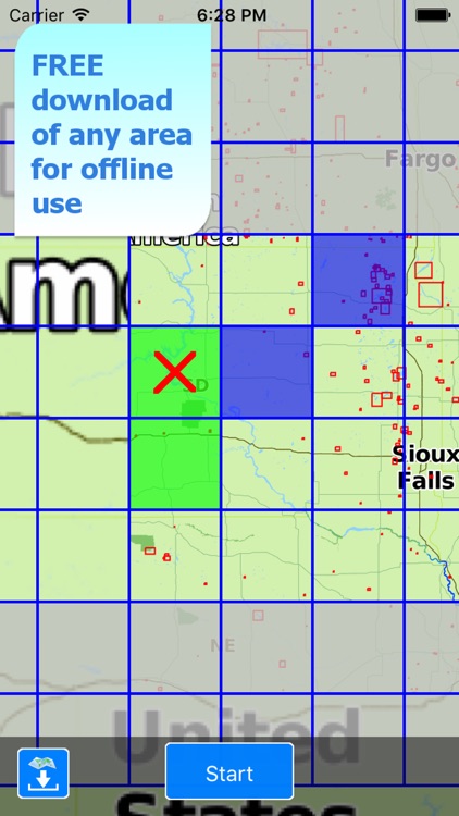 Aqua Map South Dakota SD Lakes screenshot-5