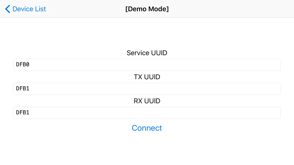 Capture d'écran de HackerRemote - Bluetooth (BLE) Remote sur iPhone 4