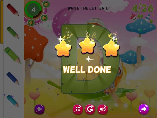 ABC Writing Letters Handwriting Preschool Practice iPad screenshot