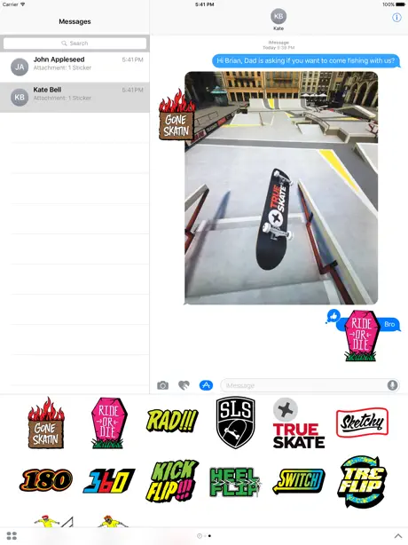 True Skate Stickers