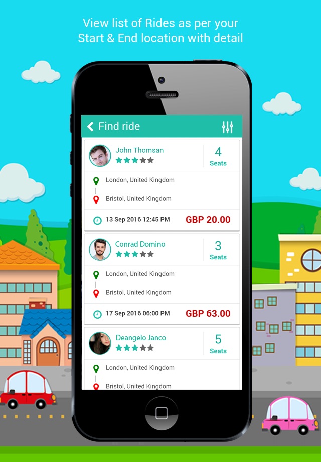 Ride Sharing Application screenshot 2