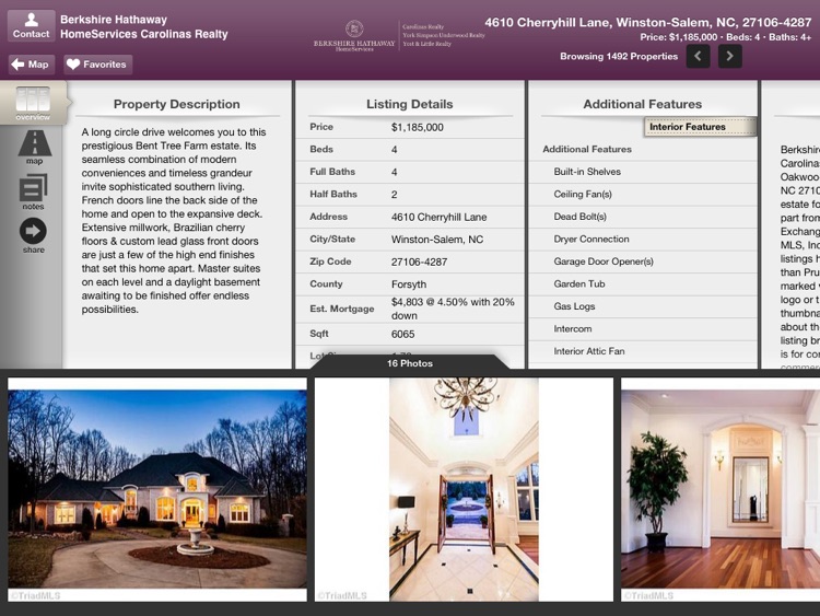 BHHS NC Real Estate for iPad