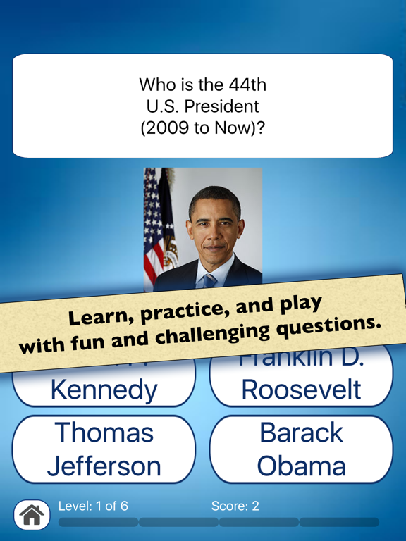 Screenshot #4 pour US Presidents Quiz — Learn about U.S. History