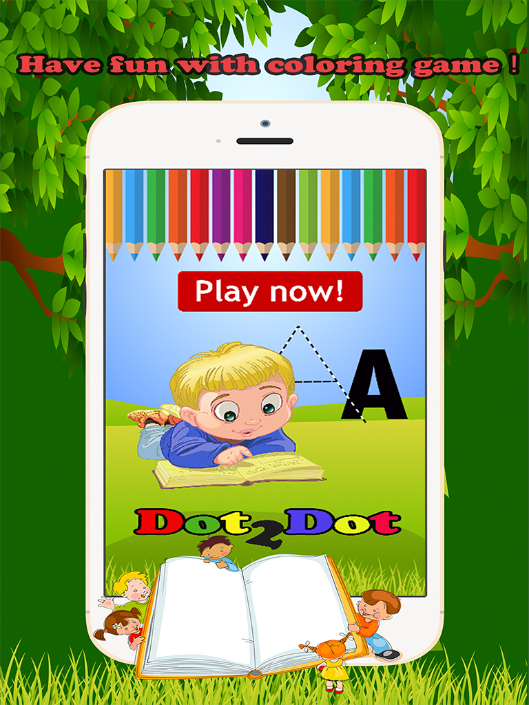 Dot to Dot Letters Alphabet Coloring Book For Kids screenshot 5