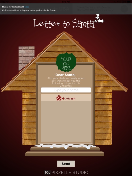 Letter to Santa app