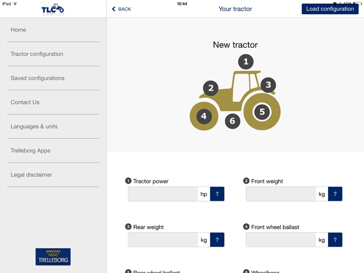Trelleborg Load Calculator HD