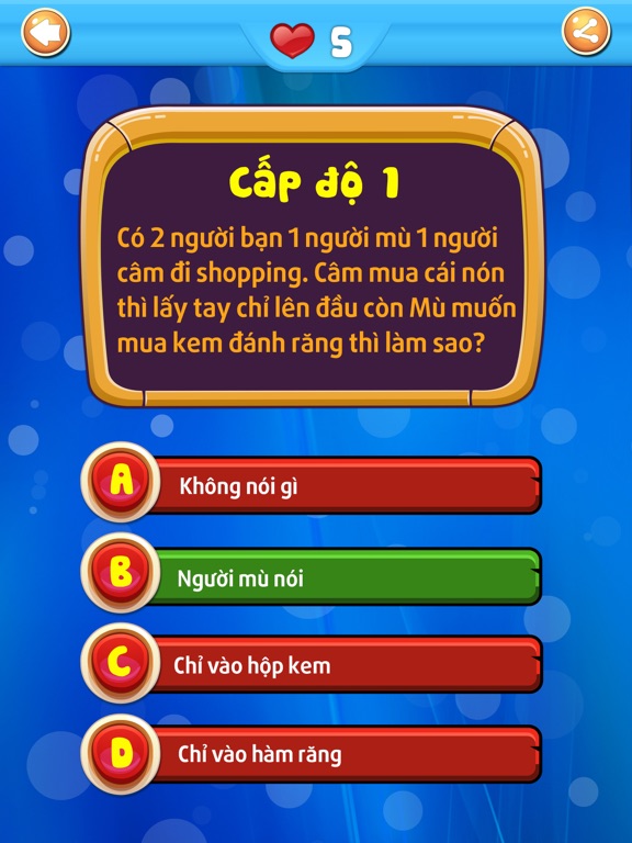 Screenshot #5 pour Hỏi Xoáy: Đố Vui Hại Não Mới
