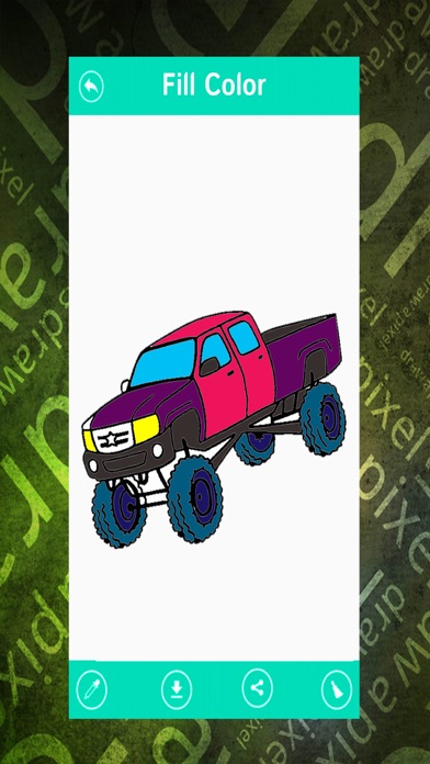 Vehicle Coloring Book-Car Drawing & Painting Pages screenshot 3
